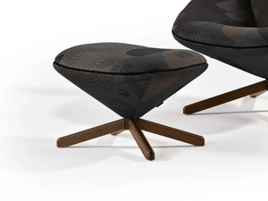 TORTUGA - With 4-spoke base fabric footstool - Pouf by Sancal