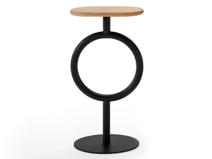 TOTEM - High steel and MDF stool - Stool by Sancal