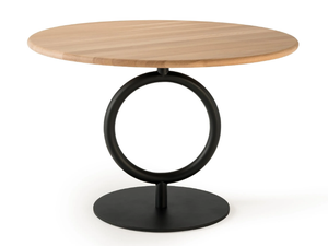 TOTEM - Round MDF and steel table - Table by Sancal