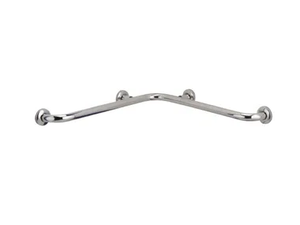 120-NX - Fixed L-shaped stainless steel grab bar - Sanitary accessories by Saniline