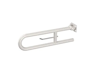 640-E - U-shaped folding steel grab bar with paper holder - Sanitary accessories by Saniline