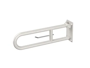 640-I - U-shaped folding steel grab bar with paper holder - Sanitary accessories by Saniline