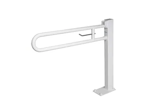 860-B - U-shaped folding steel grab bar with paper holder - Sanitary accessories by Saniline
