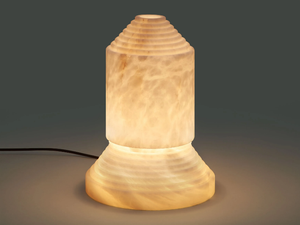 BABEL - LED alabaster table lamp with dimmer - Table lamp by Santa & Cole
