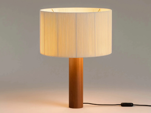 MORAGAS - LED Sapele wood table lamp - Table lamp by Santa & Cole