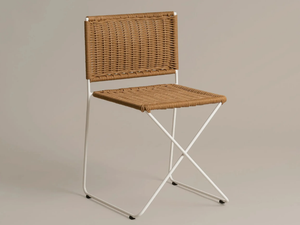 RAMÓN - Stackable rattan chair - Chair by Santa & Cole