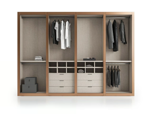 BOLD - Sectional wooden walk-in wardrobe - wardrobe by Santalucia Mobili