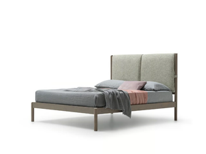 ESPERO - Wooden double bed with cushions - Bed frame by Santalucia Mobili