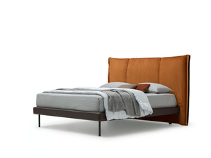 GHIBLI - Bed with upholstered headboard - Bed frame by Santalucia Mobili