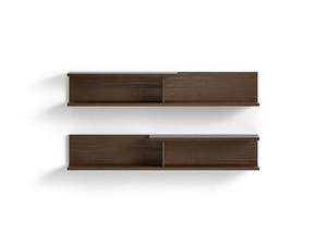 HALF - Wooden wall shelf - Cabinet by Santalucia Mobili