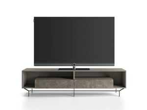 HOMY - Low wooden TV cabinet - Cabinet by Santalucia Mobili