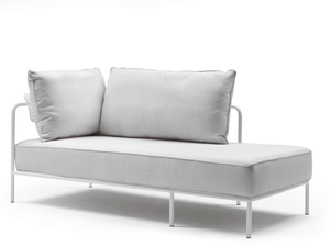 FLAP - Garden steel and fabric chaise longu - Chair by SCAB DESIGN