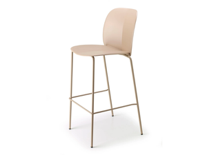 MENTHA - High recycled plastic stool with footrest - Stool by SCAB DESIGN