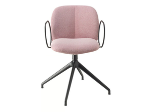 MENTHA POP - Swivel trestle-based fabric chair - Chair by SCAB DESIGN