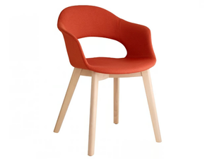 NATURAL LADY B POP - Fabric chair with armrests - Chair by SCAB DESIGN