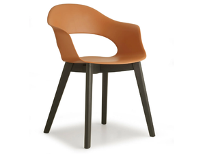 NATURAL LADY B - Technopolymer chair with armrests - Chair by SCAB DESIGN
