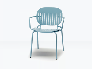 SI-SI BARCODE - Steel chair with armrests - Chair by SCAB DESIGN