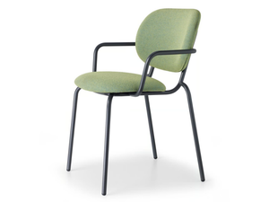 SI-SI BOLD - Upholstered recycled fabric chair with armrests - Chair by SCAB DESIGN