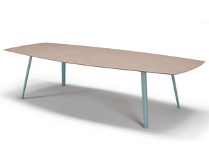 SQUID - Hexagonal die cast aluminium and HPL table - Table by SCAB DESIGN