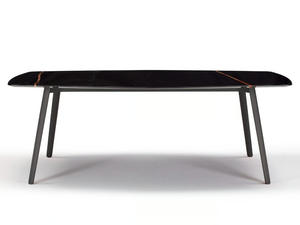 SQUID M - Hexagonal die cast aluminium and marble table - Table by SCAB DESIGN