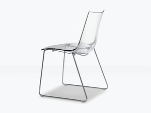 ZEBRA ANTISHOCK - Stackable sled base polycarbonate chair _ SCAB DESIGN