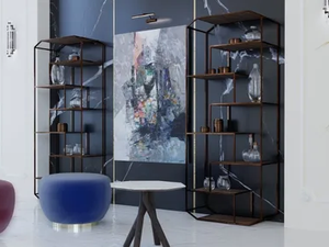 ANGLE - Open freestanding metal bookcase - Cabinet by Scandal