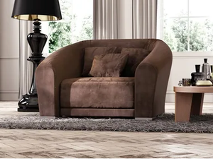 BILBAO - Fabric armchair with armrests - Armchair by Scandal