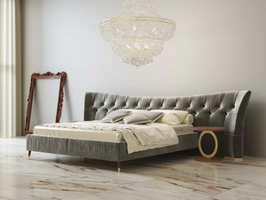 SOPHIE - Double bed with tufted headboard - Bed frame by Scandal