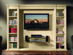 35TH ANNIVERSARY 2008 - Wooden TV cabinet with shelves - Cabinet by SCAPPINI & C