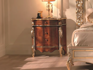 35TH ANNIVERSARY 2042 - Rectangular wooden bedside table with drawers - Side table by SCAPPINI & C