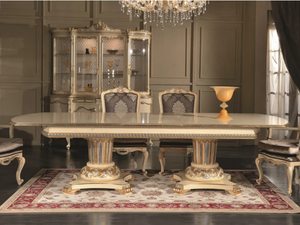35TH ANNIVERSARY 2156 - Extending rectangular wooden dining table - Table by SCAPPINI & C