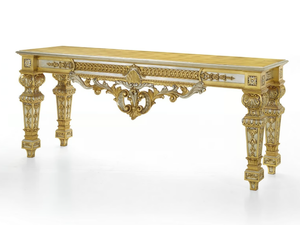 35TH ANNIVERSARY 2550 - Rectangular gold leaf console table - Console by SCAPPINI & C
