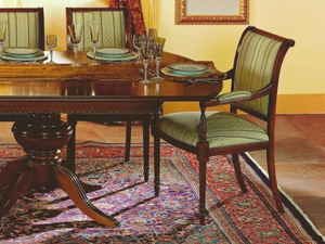 35TH ANNIVERSARY SE 282/A - Upholstered wooden chair with armrests - Chair by SCAPPINI & C