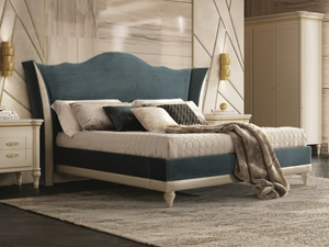 ATTITUDE 2770 - Fabric double bed with upholstered headboard - Bed frame by SCAPPINI & C