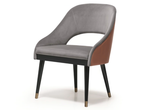 EMBRACE N05 - Leather chair with armrests - Chair by SCAPPINI & C