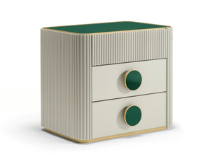 SECRET N36 - Rectangular wooden bedside table with drawers - Side table by SCAPPINI & C