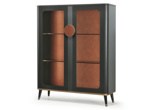 SMART N02 - Wood and glass display cabinet - Cabinet by SCAPPINI & C