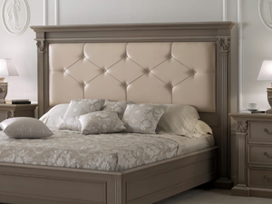 TIMELESS 2670 - Tufted headboard for double bed - Bed frame by SCAPPINI & C