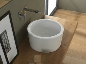 BUCKET - Countertop round ceramic washbasin - Washbasin by Scarabeo Ceramiche