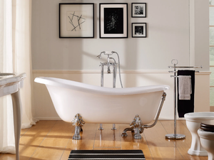 CASTELLANA - Freestanding ceramic bathtub - Bathtub by Scarabeo Ceramiche