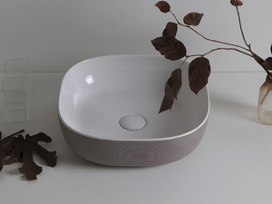 GLAM SFERE - Countertop square ceramic washbasin - Washbasin by Scarabeo Ceramiche