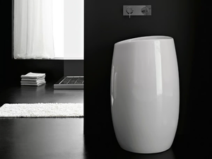 MOAI - Freestanding ceramic washbasin - Washbasin by Scarabeo Ceramiche