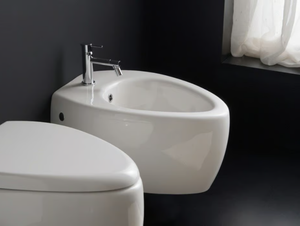 MOAI - Wall-hung ceramic bidet - Toilet seat by Scarabeo Ceramiche