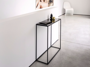 RACK - Powder coated steel console table - Console by Schönbuch