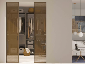 ACQUA FLUSH-WALL - Flush-fitting glass door - Door by Scrigno