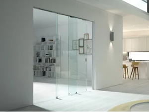 ARIA FLUSH-WALL - Flush-fitting glass door - Door by Scrigno
