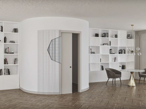 ORBITALE - Counter frame for curved sliding doors - Door by Scrigno