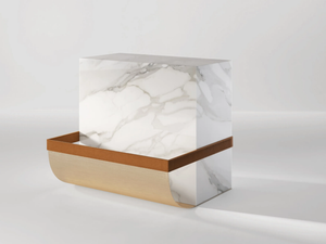 AMBROGIO - Marble side table - Coffee table by Secolo