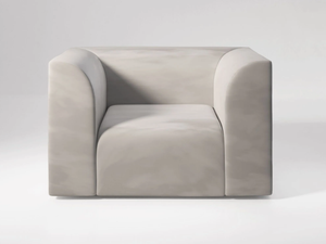 ARCHI - Fabric armchair with armrests - Armchair by Secolo