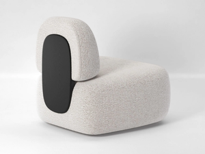 CLIP - Upholstered fabric easy chair - Armchair by Secolo